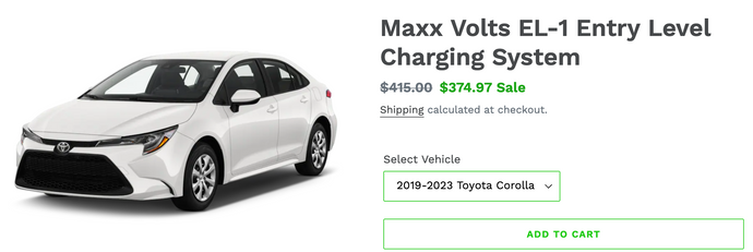 Maxx Volts EL-1 Entry Level Charging System